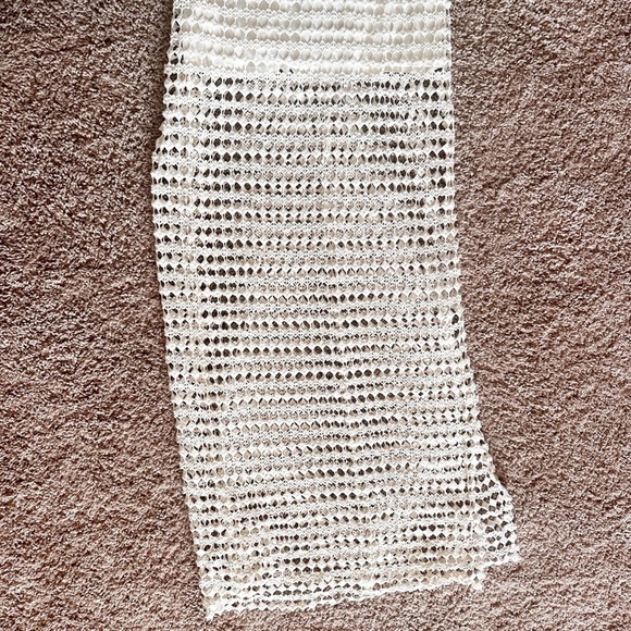 Fate Crochet Lace Maxi Dress Side Split Women’s M - Picture 3 of 10